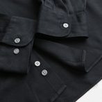 バンドカラー シャツ レーヨン 黒