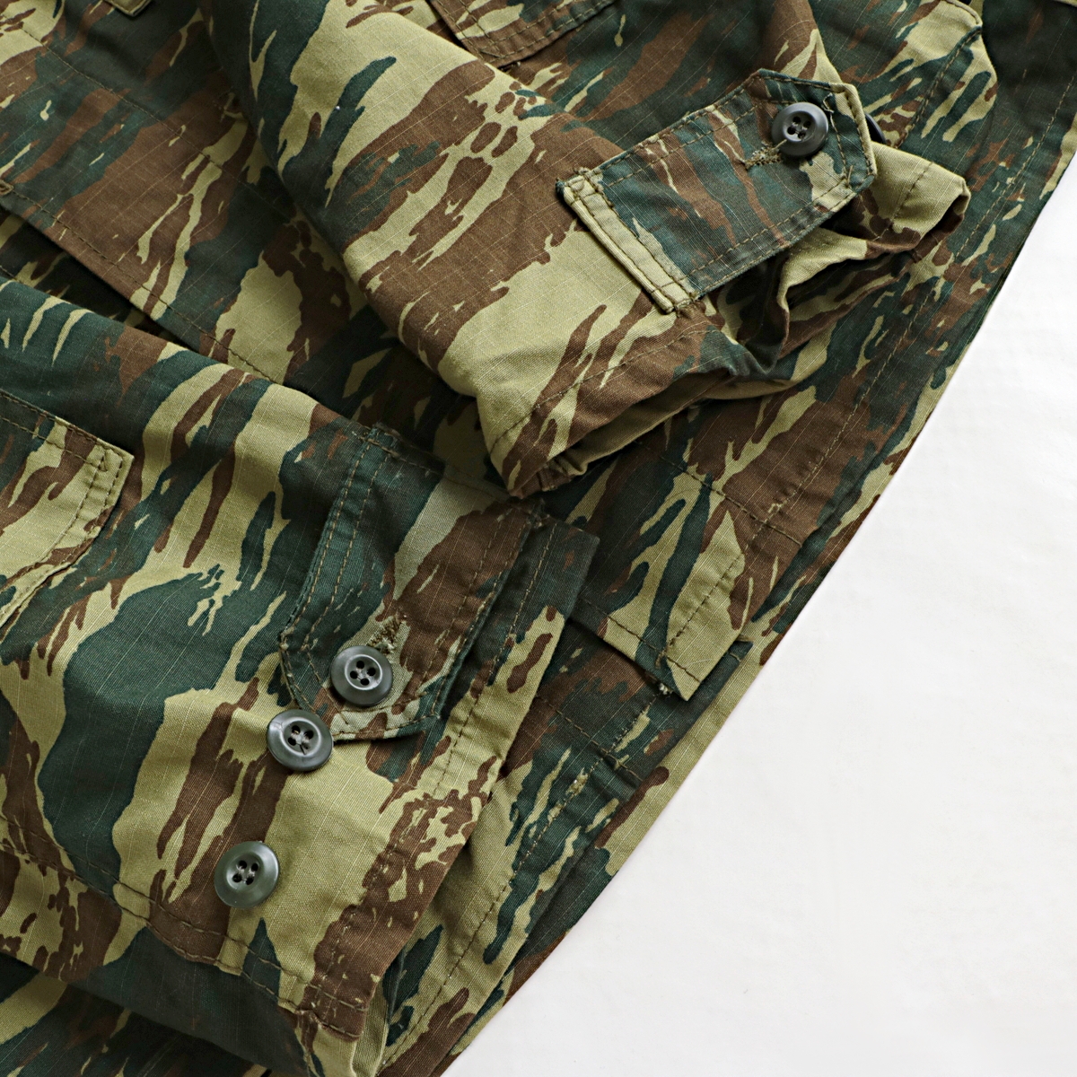 ギリシャ 陸軍 リザードカモ 迷彩 BDU フィールド ミリタリー ジャケット 古着 used – khaki select clothing
