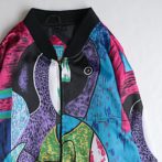 ピカソ ジャケット 柄 90s 古着