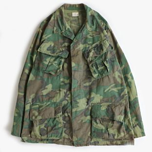 69s 米軍 USMC ジャングルファティーグ ミリタリー ジャケット MEDIUM SHORT 古着 used