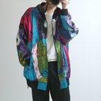 ピカソ ジャケット 柄 90s 古着