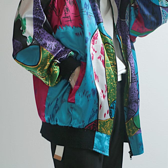 ピカソ ジャケット 柄 90s 古着