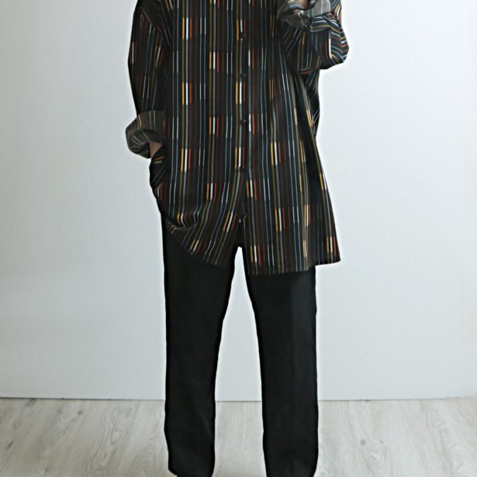 90s マルチ ストライプ シャツ 古着