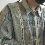 クージー 総柄 ３D ニット シャツ