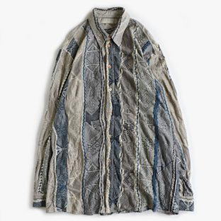 COOGI 「NOUVEAU COLLECTION」 クージー ３Dニット シャツ 古着 used L