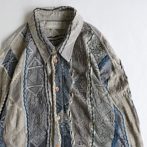 クージー 総柄 ３D ニット シャツ