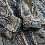 クージー 総柄 ３D ニット シャツ