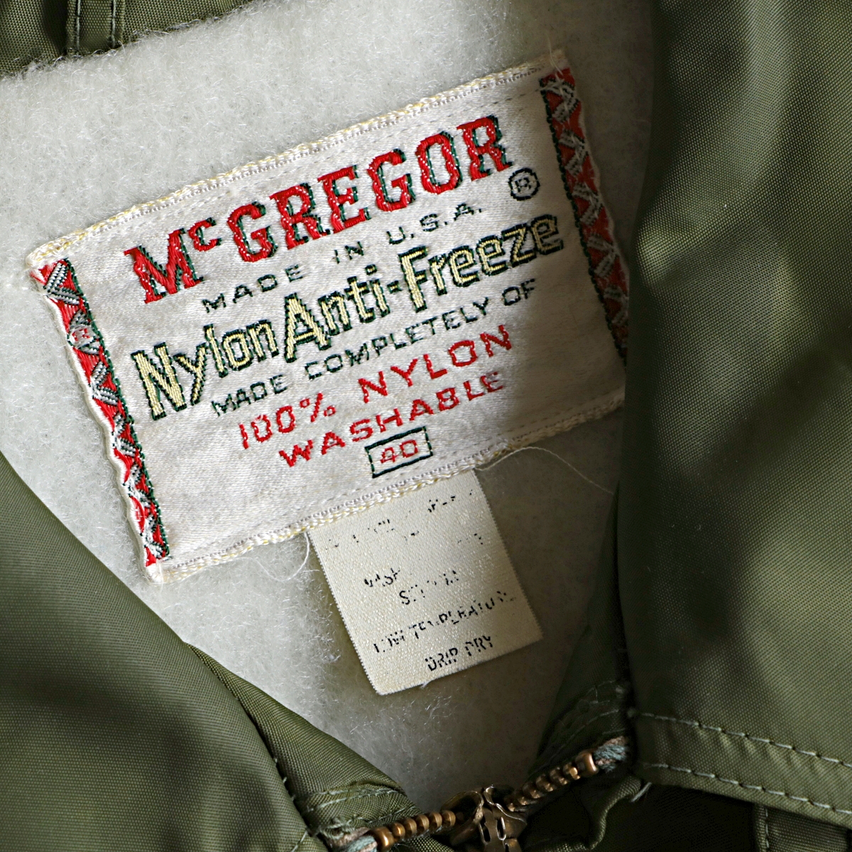 vintage 60s McGREGOR マックレガー アンチフリーズ ナイロン