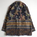柄 ジャケット レディース ゴブラン ボタニカル