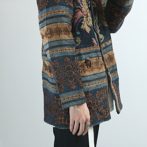 柄 ジャケット レディース ゴブラン ボタニカル
