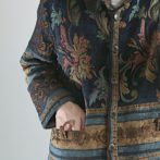 柄 ジャケット レディース ゴブラン ボタニカル