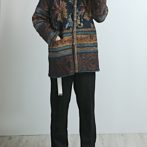 柄 ジャケット レディース ゴブラン ボタニカル
