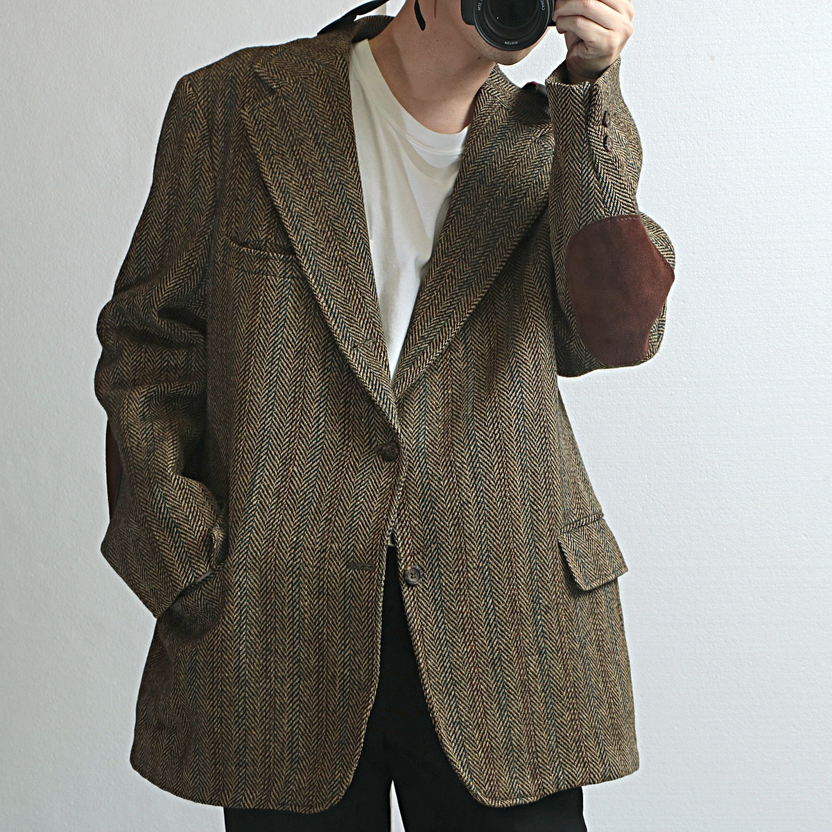 USAヴィンテージ 70s ハリスツイードジャケット Harris Tweed