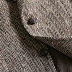 90s ハリスツイード テーラードジャケット ブラウン