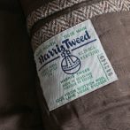 90s ハリスツイード テーラードジャケット ブラウン