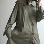 バーバリー トレンチコート メンズ 古着 オリーブ