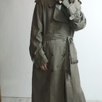 バーバリー トレンチコート メンズ 古着 オリーブ