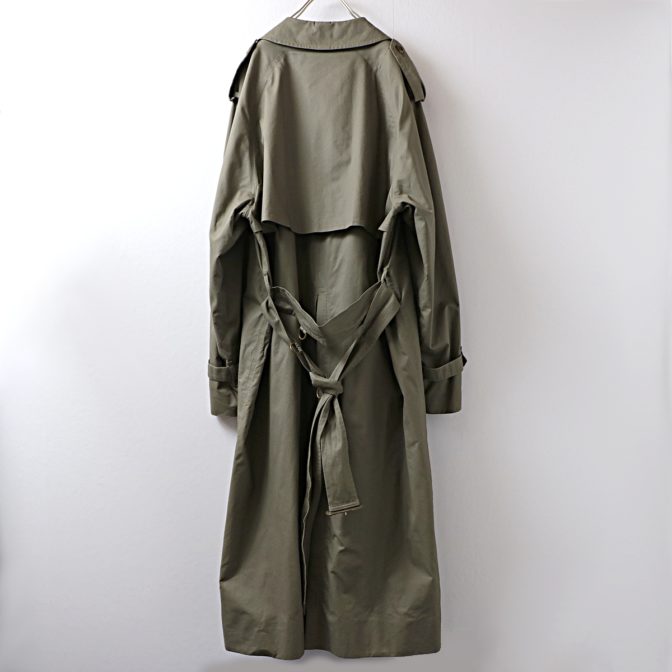 バーバリー トレンチコート メンズ 古着 オリーブ