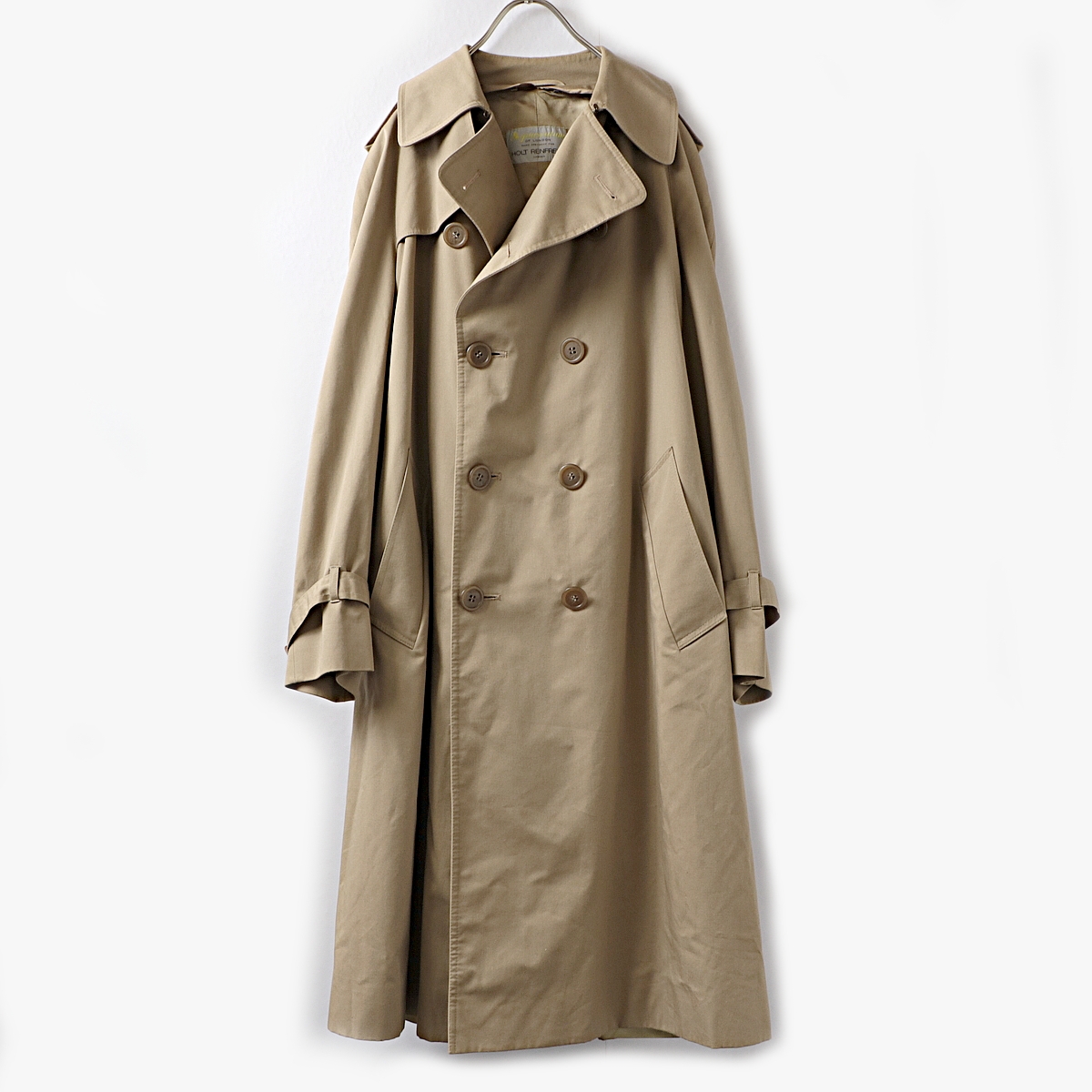 NYLON khaki trench coat 80年代 コート カーキー 古着 sariater-hotel.com