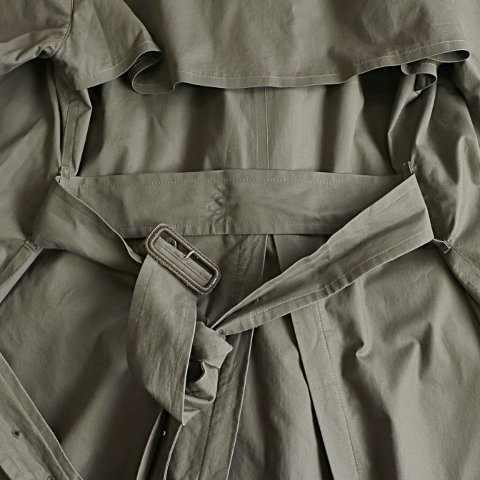 バーバリー トレンチコート メンズ 古着 オリーブ