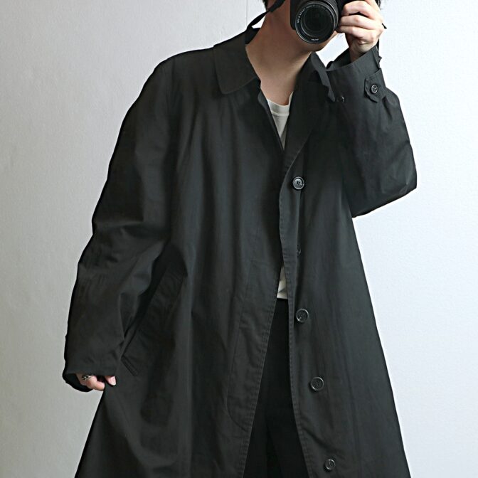 60s 70s ロンドンフォグ コート 黒