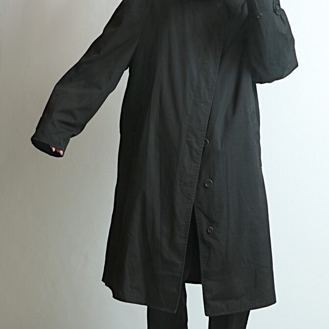 60s 70s ロンドンフォグ コート 黒
