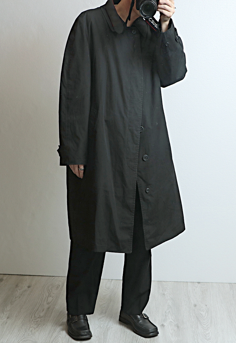 通販 価格 “LONDON FOG”ロンドンフォグ Black coat ステンカラーコート