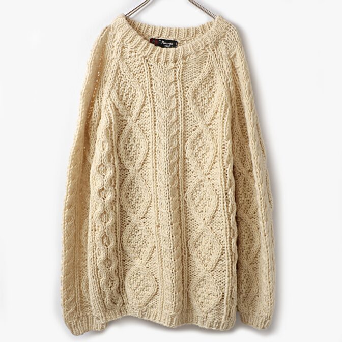 70s 80s アラン ニット フィッシャーマン セーター