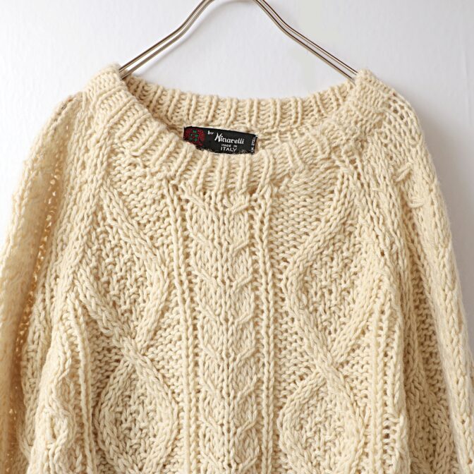 70s 80s アラン ニット フィッシャーマン セーター