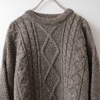 フィッシャーマン セーター アイルランド製 ブラウン