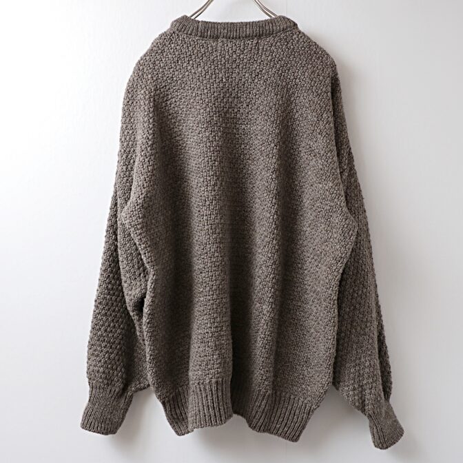 フィッシャーマン セーター アイルランド製 ブラウン