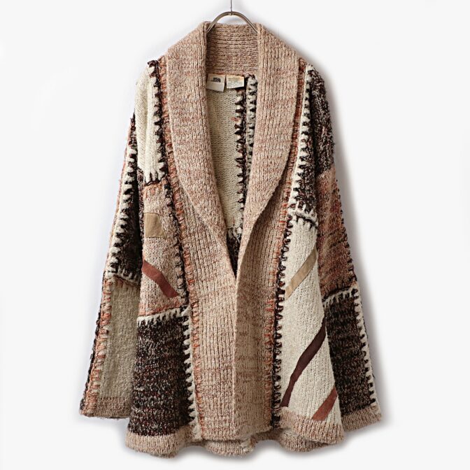 70s ケニントン ニット ガウン 古着