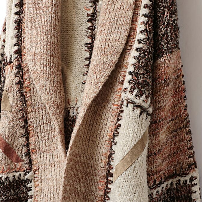 70s ケニントン ニット ガウン 古着