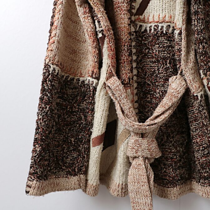 70s ケニントン ニット ガウン 古着