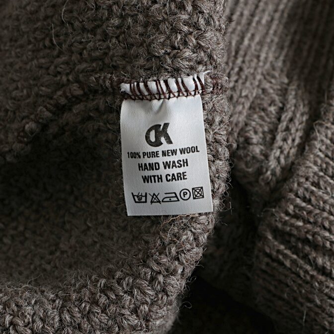 フィッシャーマン セーター アイルランド製 ブラウン