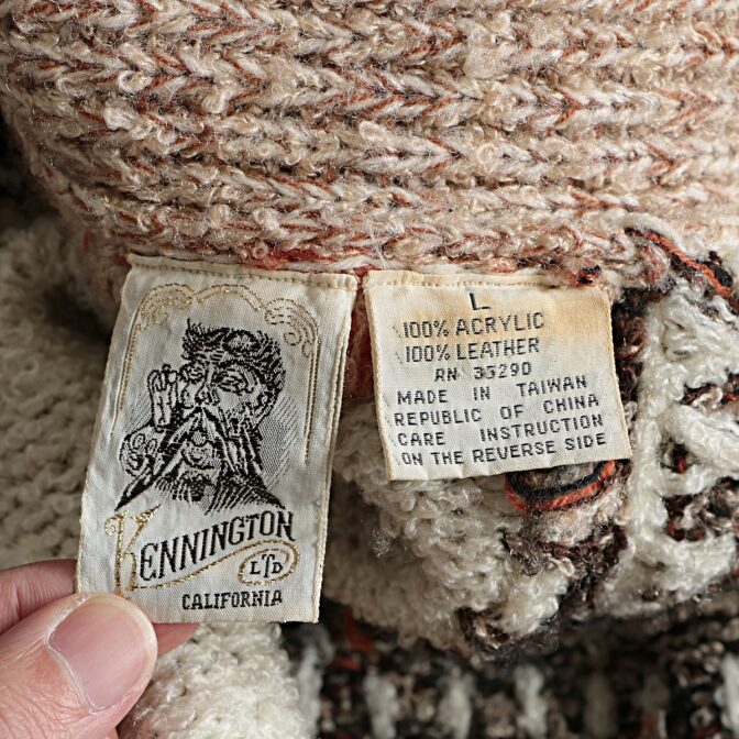 70s ケニントン ニット ガウン 古着