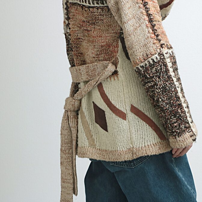 70s ケニントン ニット ガウン 古着