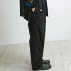 コーデュロイ 太畝 パンツ 黒