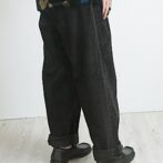 コーデュロイ 太畝 パンツ 黒