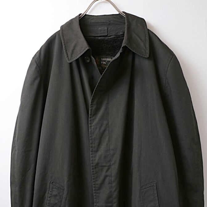 60s 70s ロンドンフォグ コート 黒