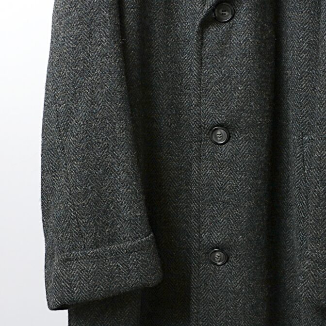 60s ハリスツイード チェスターコート スコットランド製 リッチマンブラザーズ 60s James S.Lee & co. ハリスツイード ウール チェスター