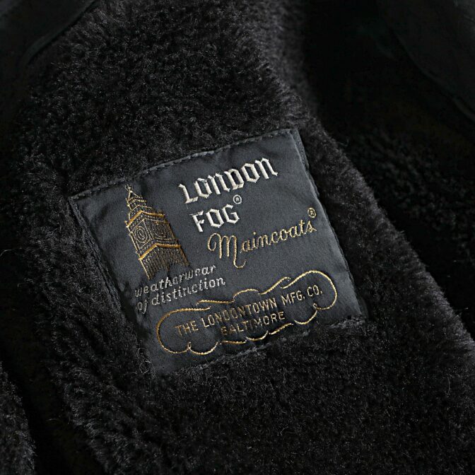 60s 70s ロンドンフォグ コート 黒