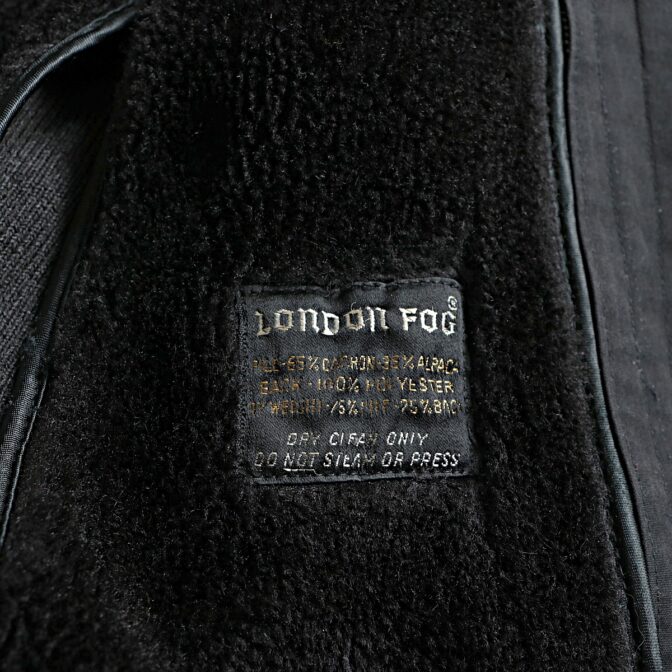 60s 70s ロンドンフォグ コート 黒