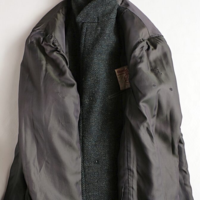 60s ハリスツイード チェスターコート 古着