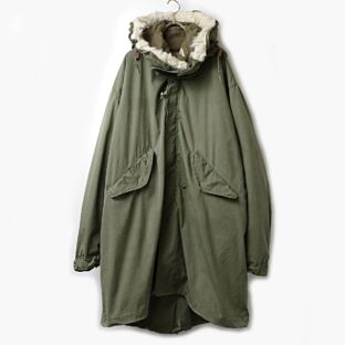 80s 米軍 m-65 ミリタリー フィッシュテールパーカー モッズコート LARGE 古着 used