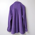 フェイクスエード シャツ 古着 紫