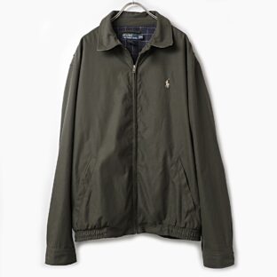 POLO Ralph Lauren ラルフローレン ハリントンジャケット 古着 used カーキ XL