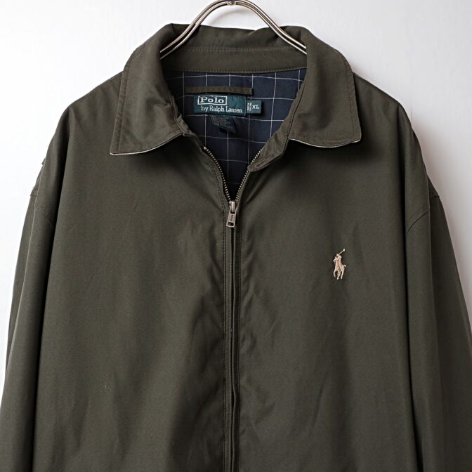 ラルフローレン ハリントンジャケット カーキ