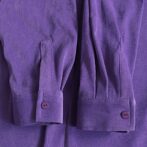フェイクスエード シャツ 古着 紫