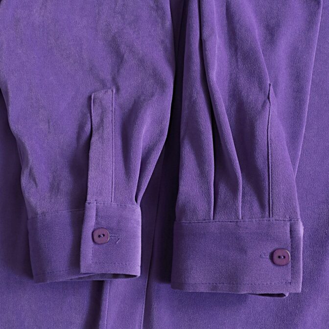 フェイクスエード シャツ 古着 紫